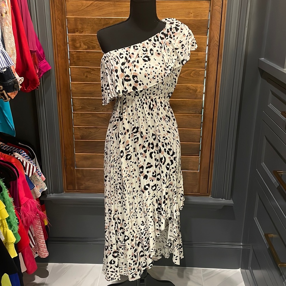 Petal & Pup off shoulder high low dress